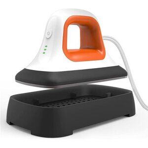Mini Heat Press Machine - Portable Iron Heat Transfer Machine7"×3.8" (Orange)